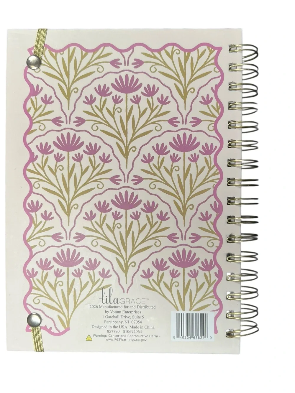 Today I Am Grateful Spiral Journal with Flower Top Pen